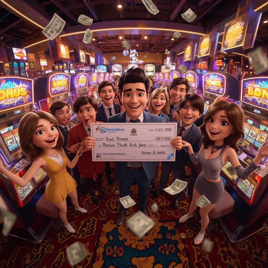 bonus nelle mani di un uomo al Divas Luck Casino