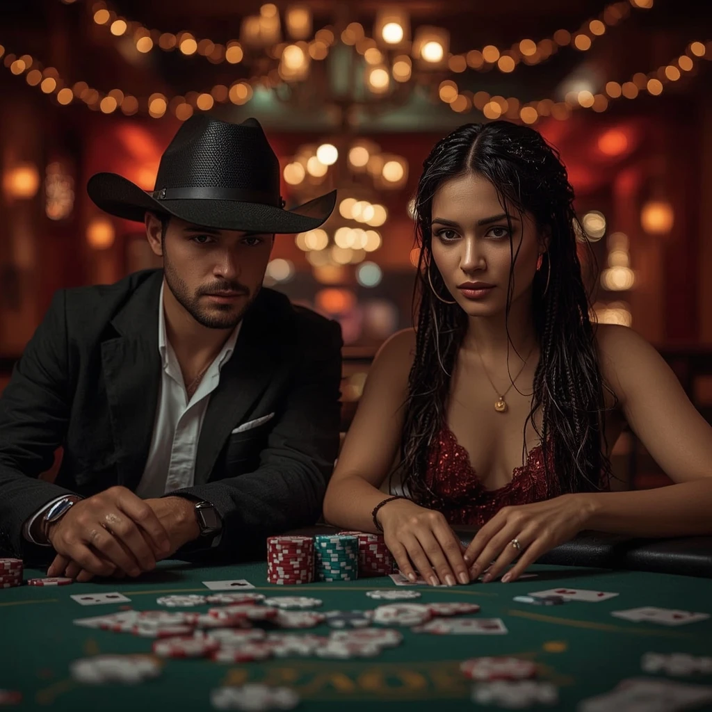 foto di due giocatori di poker DIVAS LUCK CASINO
