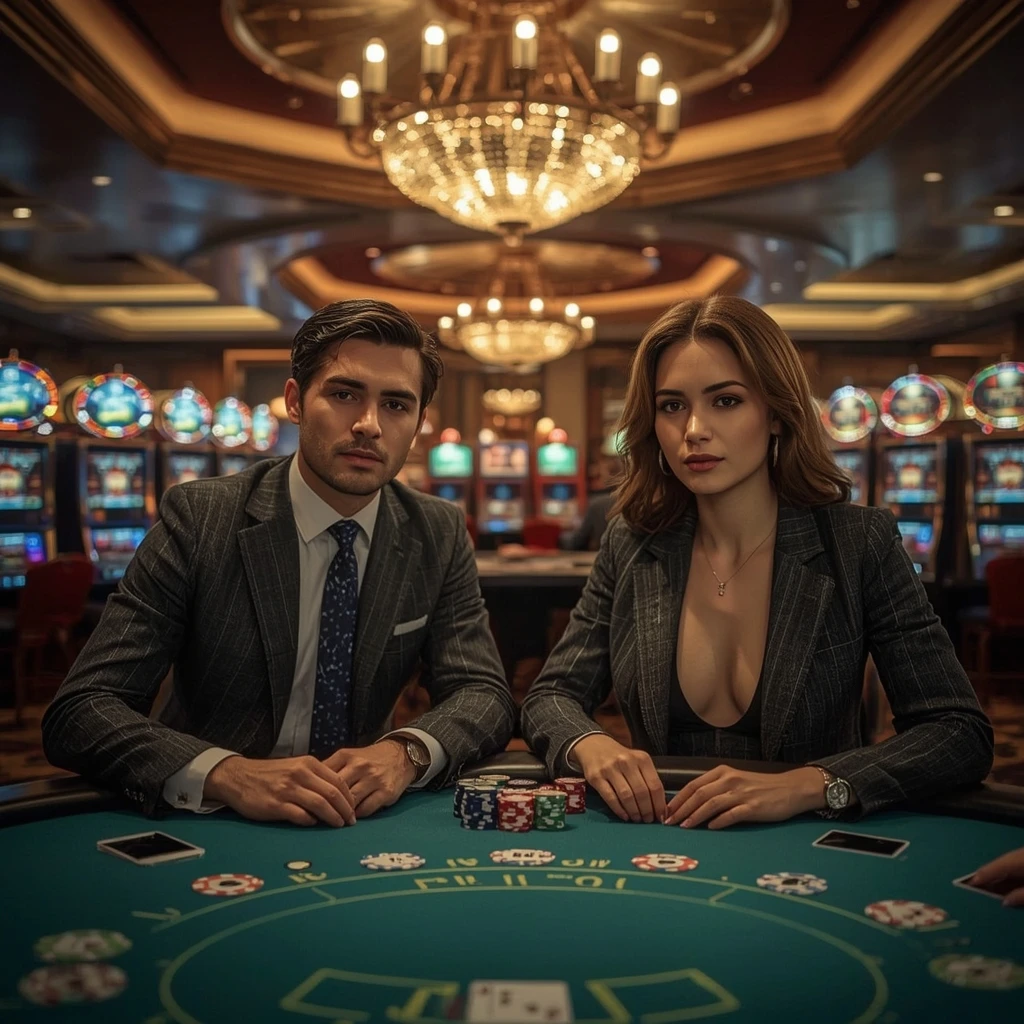 Due giocatori di poker al Divas Luck Casino